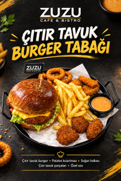 ÇITIR TAVUK BURGER TABAĞI