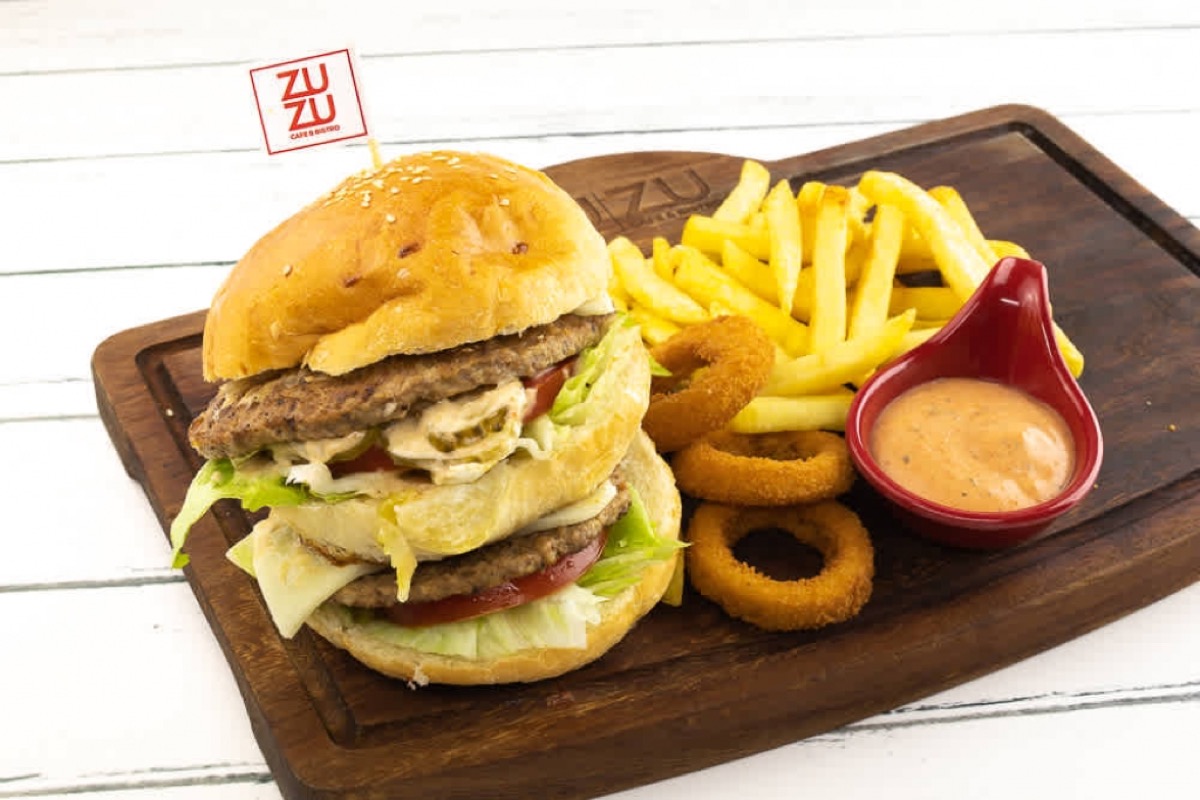 Double Hamburger Menü